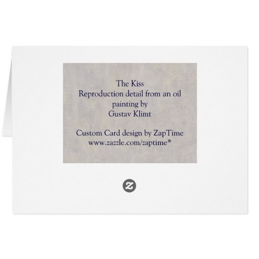 De Kiss Wedding door Klimt Table Number Zitplaatse (Achterkant Horizontaal)