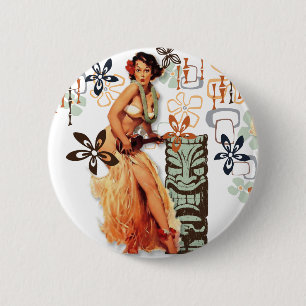 De Kitsch Bitsch : Aloha Oops. Ronde Button 5,7 Cm