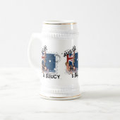 De Kitsch Bitsch : Aussie & Saucy Pin-Up Bierpul (Voorkant links)