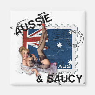 De Kitsch Bitsch : Aussie & Saucy Pin-Up Magneet