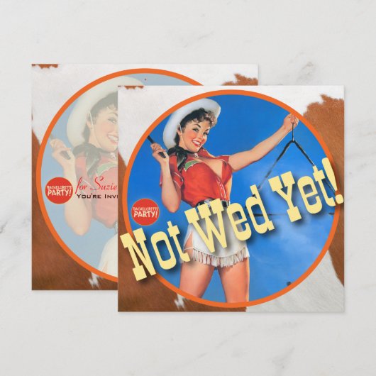 De Kitsch Bitsch : Cowgirl nog niet! Kaart (Voorkant / Achterkant)