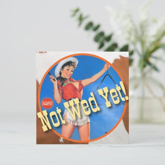 De Kitsch Bitsch : Cowgirl nog niet! Kaart (Staand voorkant)