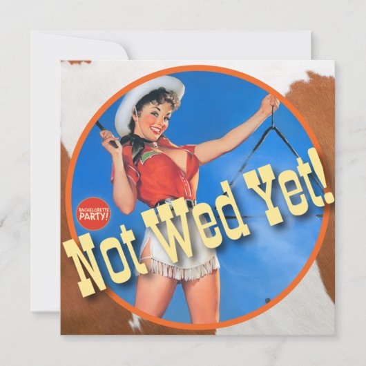De Kitsch Bitsch : Cowgirl nog niet! Kaart (Voorkant)