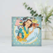 De Kitsch Bitsch: een huishoudelijke affaire bruid Kaart (Staand voorkant)