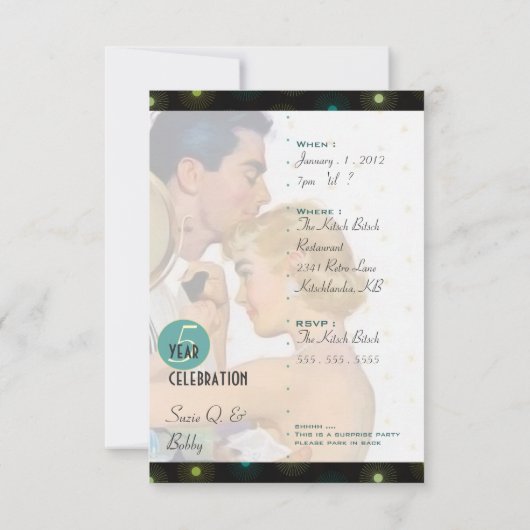 De Kitsch Bitsch : Feest Kaart (Achterkant)