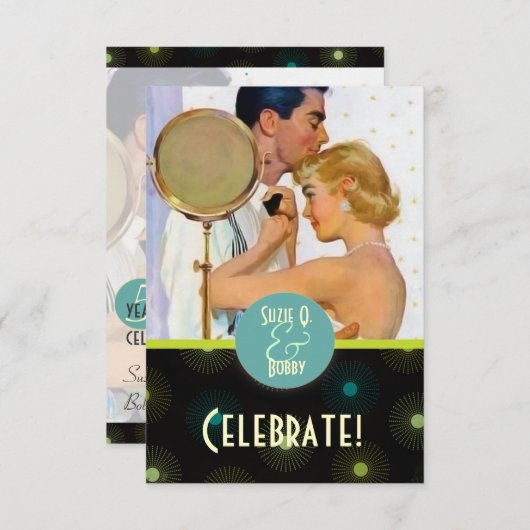 De Kitsch Bitsch : Feestviering Kaart (Voorkant / Achterkant)