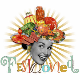 De Kitsch Bitsch © : Festooned. Staand Fotobeeldje