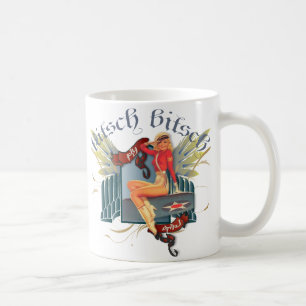 De Kitsch Bitsch : Fly Girl Tattoo Pin-Up Koffiemok