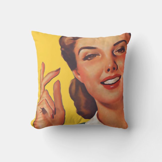 De Kitsch Bitsch :  Huisvrouw Grafisch Kussen (Voorkant)