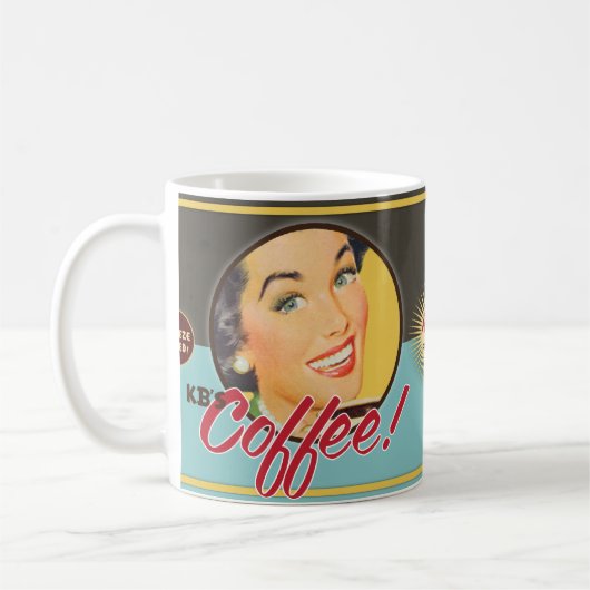 De Kitsch Bitsch : KB's koffie. Koffiemok (Links)