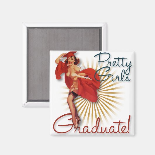 De kitsch bitsch : meisjes Afstuderen! Magneet (Voorkant / Achterkant)