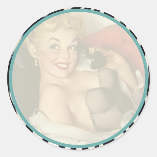 De Kitsch Bitsch: Nog niet gedoopt! Ronde Sticker (Voorkant)