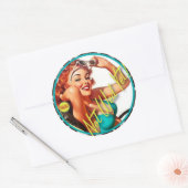 De Kitsch Bitsch: Nog niet gedoopt! Ronde Sticker (Envelop)