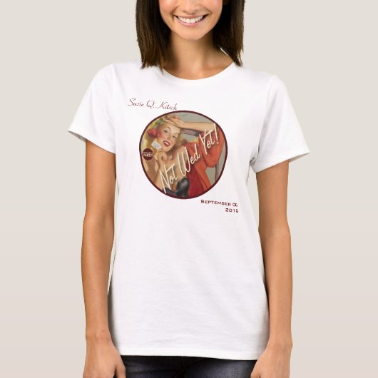 De Kitsch Bitsch: Nog niet gedoopt! T-shirt (Voorkant)