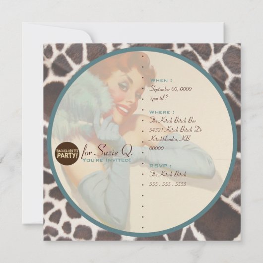 De Kitsch Bitsch : Nog niet gewild! Kaart (Achterkant)