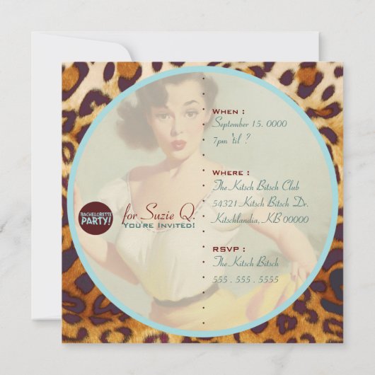 De Kitsch Bitsch : Nog niet gewild! Kaart (Achterkant)