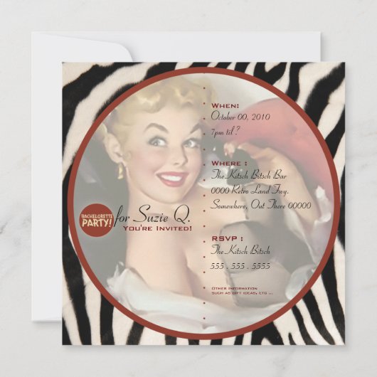 De Kitsch Bitsch : Nog niet gewild! Kaart (Achterkant)