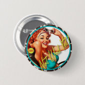 De Kitsch Bitsch : Nog niet gewild! Ronde Button 5,7 Cm (Voorkant /achterkant)