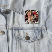 De Kitsch Bitsch : Nog niet gewild! Vierkante Button 5,1 Cm (In situ)