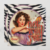 De Kitsch Bitsch : Nog niet gewild! vrijgezellenfe Kaart (Voorkant / Achterkant)