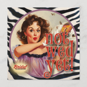 De Kitsch Bitsch : Nog niet gewild! vrijgezellenfe Kaart