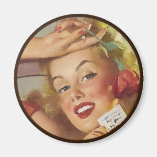 De Kitsch BItsch : Pin-up-portretten Magneet