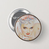 De Kitsch BItsch : Pin-up-portretten Ronde Button 5,7 Cm (Voorkant /achterkant)