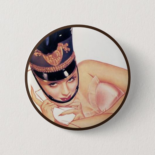 De Kitsch BItsch : Pin-up-portretten Ronde Button 5,7 Cm (Voorkant)