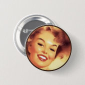 De Kitsch BItsch : Pin-up-portretten Ronde Button 5,7 Cm (Voorkant /achterkant)