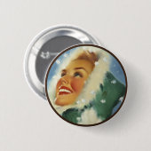 De Kitsch BItsch : Pin-up-portretten Ronde Button 5,7 Cm (Voorkant /achterkant)