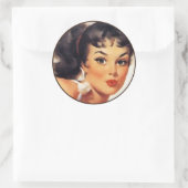 De Kitsch Bitsch : Pin-up-portretten Ronde Sticker (Tas)