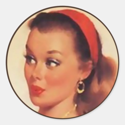 De Kitsch BItsch: pop-upportretten Ronde Sticker (Voorkant)