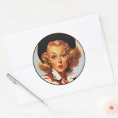 De Kitsch BItsch: pop-upportretten Ronde Sticker (Envelop)