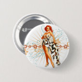 De Kitsch Bitsch : Tattoo Tiki! Ronde Button 5,7 Cm (Voorkant /achterkant)