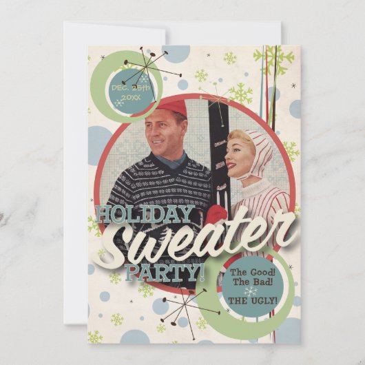 De Kitsch Bitsch : Vakantie Sweater Party. Kaart (Voorkant)