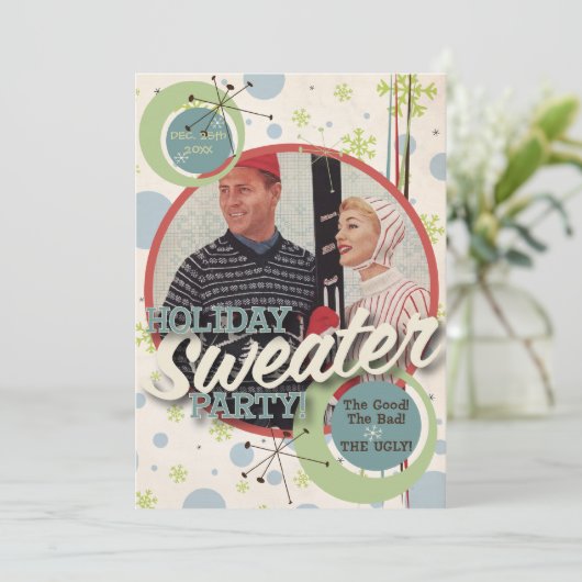 De Kitsch Bitsch : Vakantie Sweater Party. Kaart (Staand voorkant)