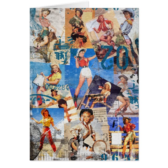 De Kitsch Bitsch : Vernietigde Cowgirl Pin-Up No.1 (Voorkant)