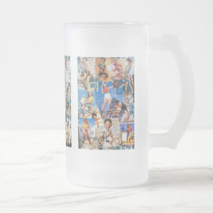 De Kitsch Bitsch : Vernietigde Cowgirl Pin-Ups Matglas Bierpul