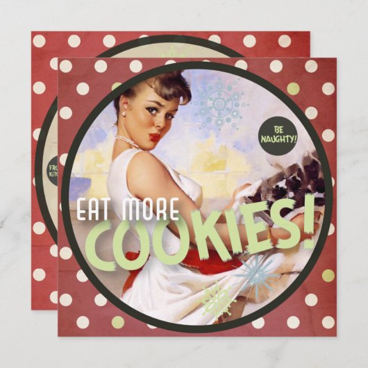 De Kitsch Bitsch: Wees Naughty! Eet meer koekjes! (Voorkant / Achterkant)