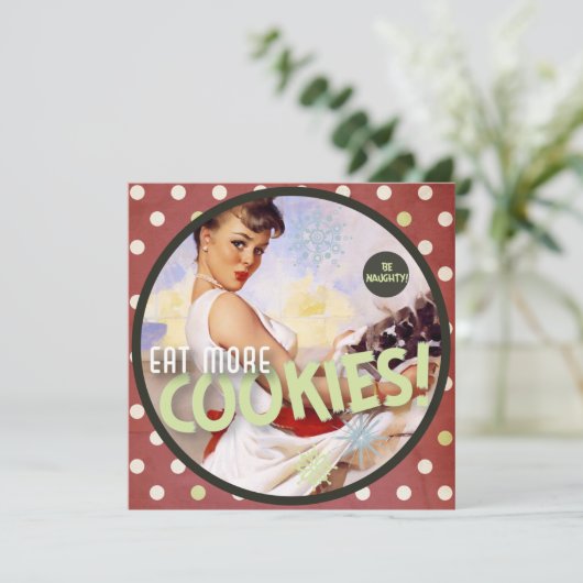 De Kitsch Bitsch: Wees Naughty! Eet meer koekjes! (Staand voorkant)