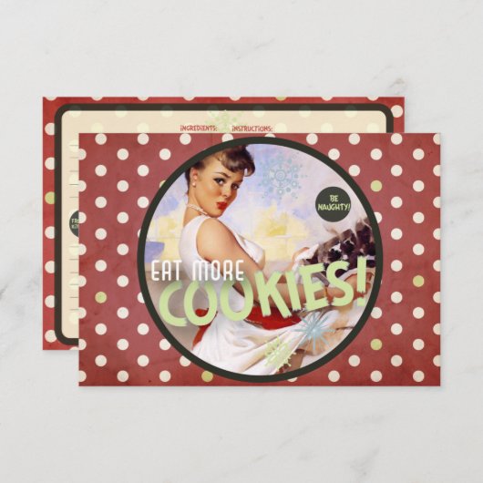 De Kitsch Bitsch: Wees Naughty! Eet meer koekjes! (Voorkant / Achterkant)