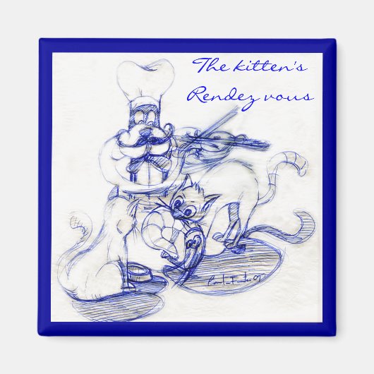 De kitten's "rendez vous" magneet (Voorkant)