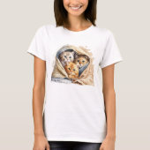 DE KITTENTEN VAN DE CUTE ONDER DE BLANKETS VAN PAS T-SHIRT (Voorkant)