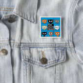 De Kitty Bunch Vierkante Knop Button 5,1 Cm (In situ)