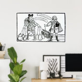 De klacht over M, de projector aansluiten Poster (Thuiskantoor)