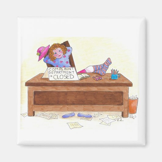 De klachtenafdeling is gesloten magneet (Voorkant)