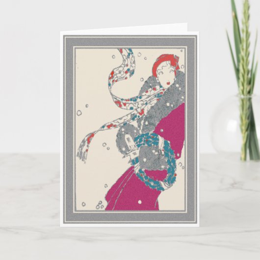 De Klant van de Kroon van Deco van Kerstmis in de Feestdagen Kaart (Voorkant)