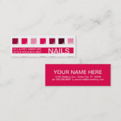 De klantenappreciatie van NAILS (mod vierkanten) Klantenkaartje (Voorkant / Achterkant)