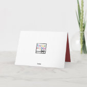 De klantgerichte Sjabloon van de Kerstkaart - Rode (Achterkant)
