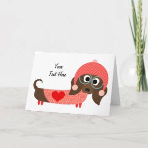 (De klantgerichte) Tekkel van Valentijn Feestdagen Kaart